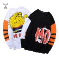 Top quality loose printed oversized custom logo sweatshirt men